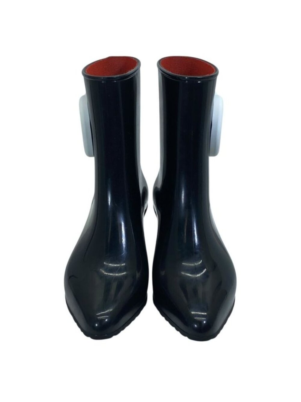 Gucci Interlocking Ankle Boots Rain Pointed Toe Rubber - Picture 2 of 10